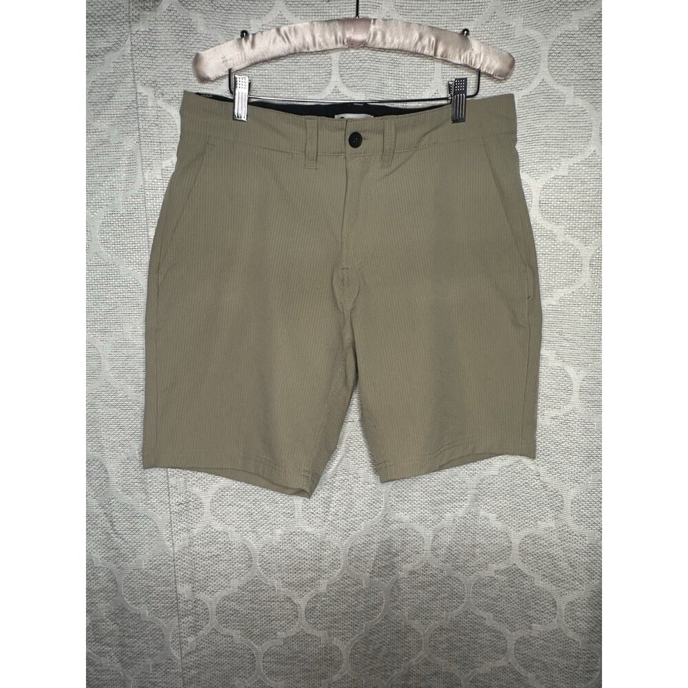 Sperry Top Sider Shorts Mens 32 Khaki Tan Flex Cotton Flat Front Chino Coastal